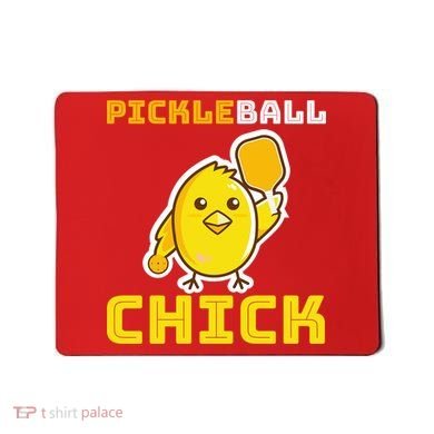 Funny Pickleball Chick Mousepad