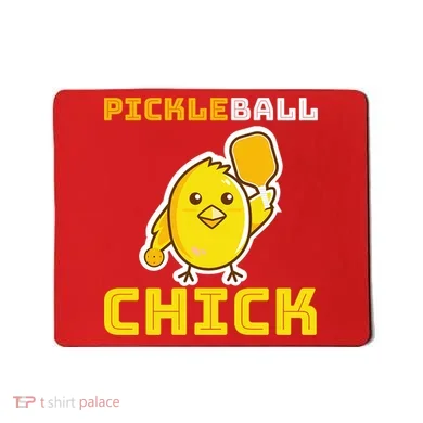Funny Pickleball Chick Mousepad