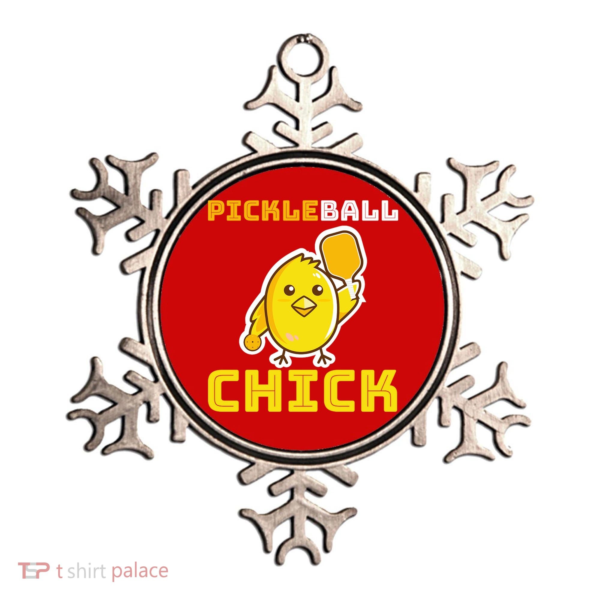 Funny Pickleball Chick Ornament