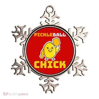 Funny Pickleball Chick Ornament