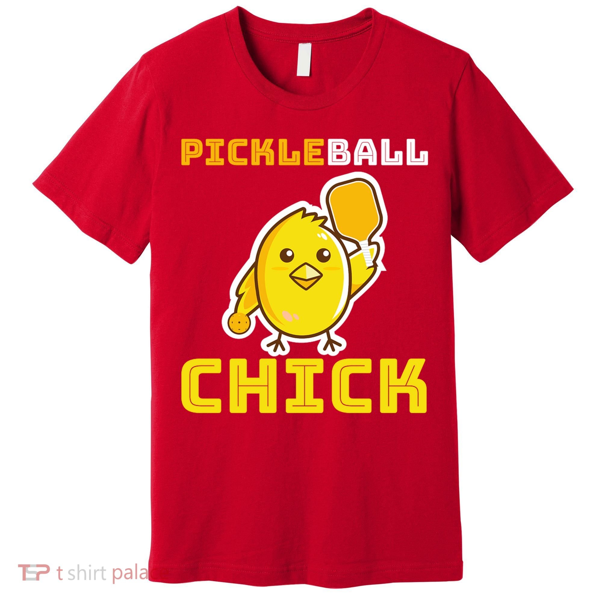 Funny Pickleball Chick Premium T-Shirt