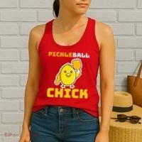 Funny Pickleball Chick Women's Tank Top thumb 2