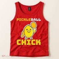 Funny Pickleball Chick Tank Top thumb 2