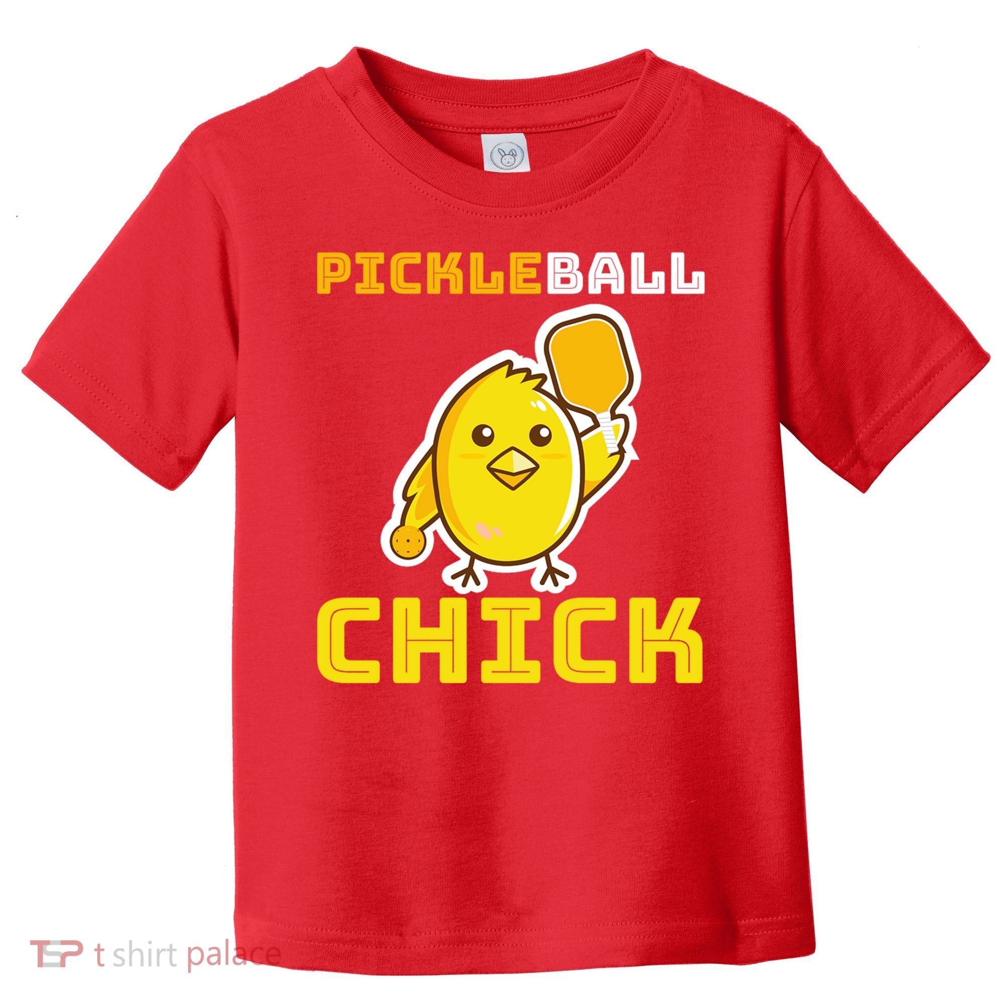 Funny Pickleball Chick Toddler T-Shirt