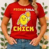 Funny Pickleball Chick Women's T-Shirt thumb 2
