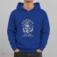 Funny Pontoon Captain Motor Boat Dad Pirate Graphic Gift Hoodie thumb 0