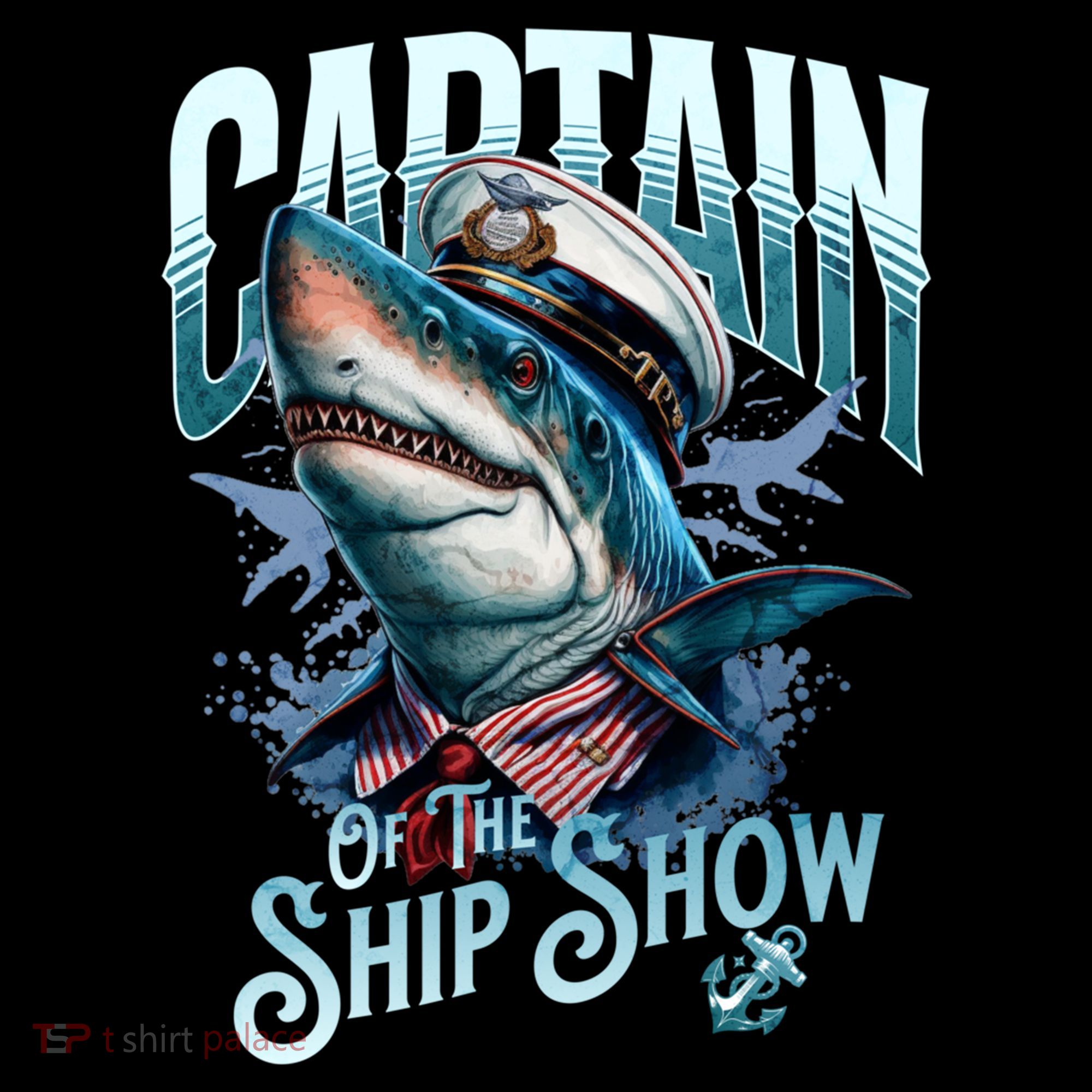 Funny Pontoon Captain Motor Boat Dad Shark Graphic Gift Coffee Mug