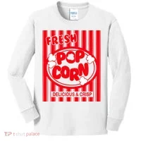 Fresh Popcorn Costume For Halloween Kids Long Sleeve Shirt thumb 0