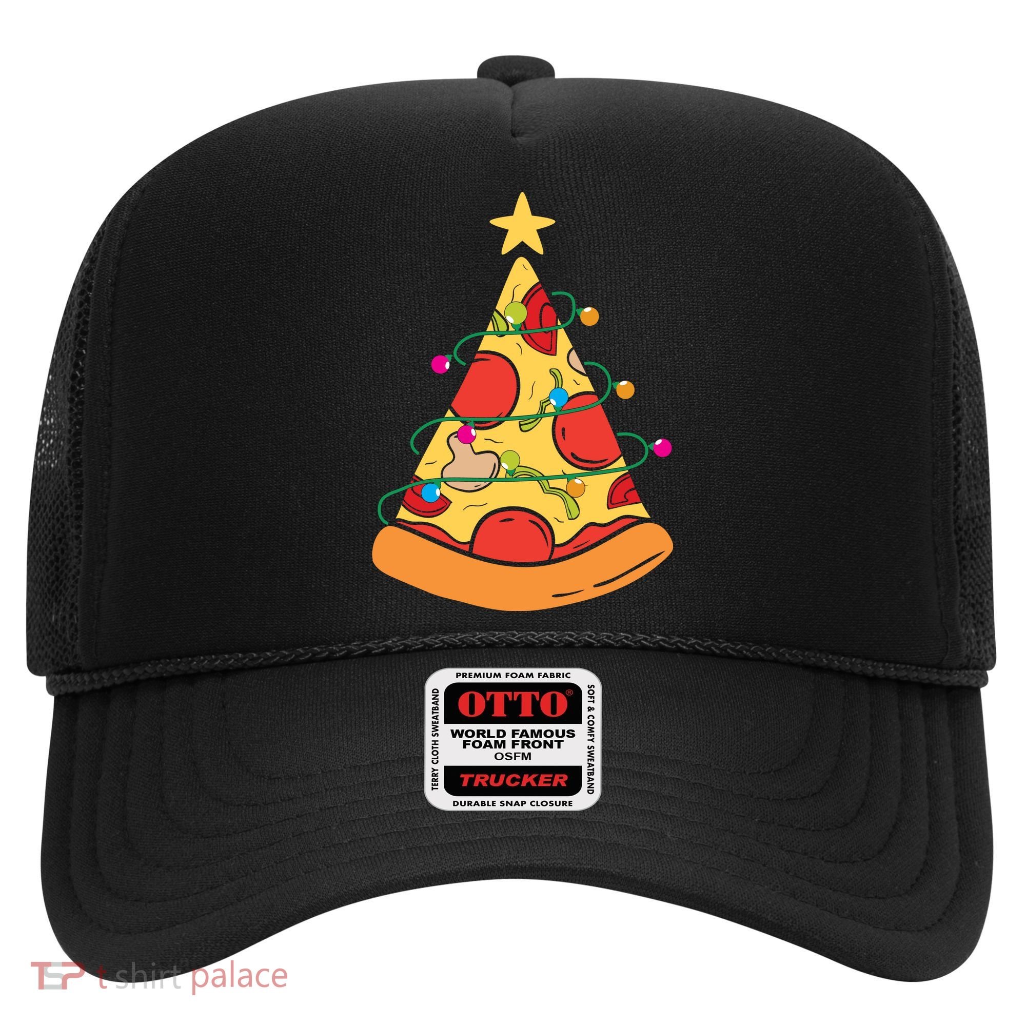 Funny Pizza Christmas Tree Lights Funny Xmas Hat