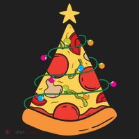 Funny Pizza Christmas Tree Lights Funny Xmas Hat thumb 2