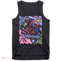 Floral Preppy Coquette Bow ER Nurse Stethoscope Nursing Tank Top thumb 0