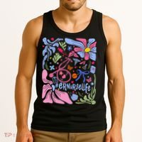 Floral Preppy Coquette Bow ER Nurse Stethoscope Nursing Tank Top thumb 3