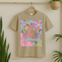 Floral Preppy Coquette Bow ER Nurse Stethoscope Nursing T-Shirt thumb 2