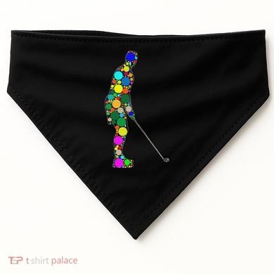 Funny Polka Dot Golf Lover September 15th Dot Day USA-Made Doggie Bandana