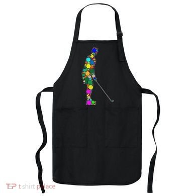 Funny Polka Dot Golf Lover September 15th Dot Day Apron