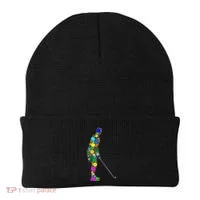 Funny Polka Dot Golf Lover September 15th Dot Day Beanie thumb 0
