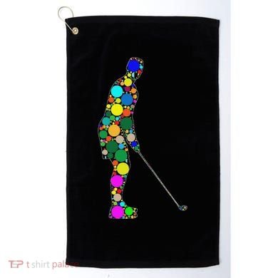 Funny Polka Dot Golf Lover September 15th Dot Day Golf Towel