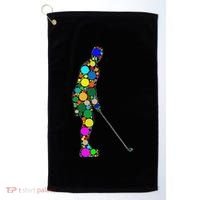 Funny Polka Dot Golf Lover September 15th Dot Day Golf Towel thumb 0