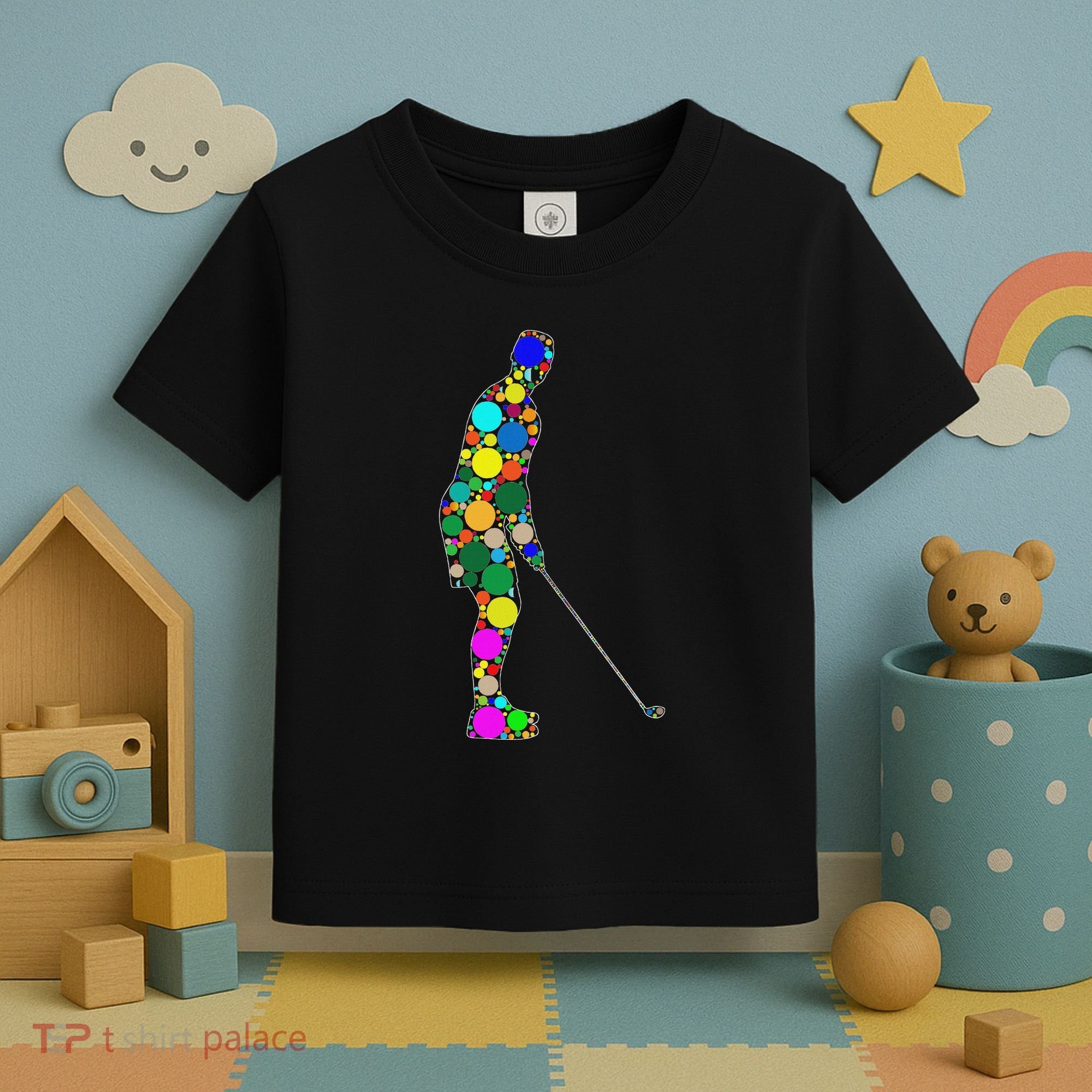 Funny Polka Dot Golf Lover September 15th Dot Day Toddler T-Shirt
