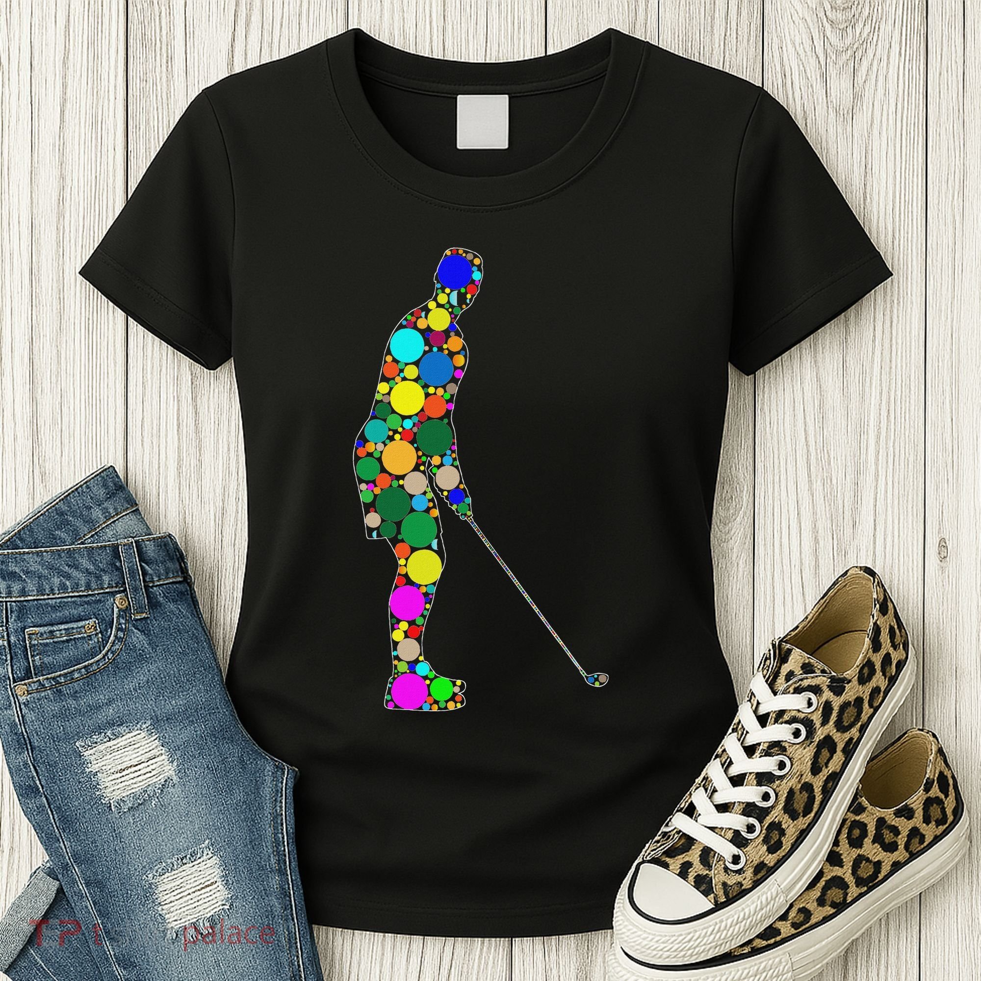 Funny Polka Dot Golf Lover September 15th Dot Day Women's T-Shirt