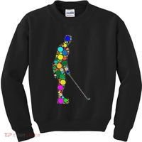 Funny Polka Dot Golf Lover September 15th Dot Day Kids Sweatshirt thumb 0