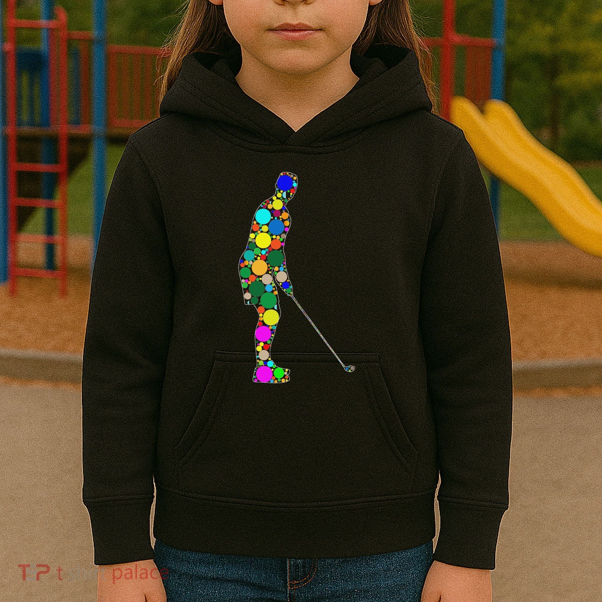 Funny Polka Dot Golf Lover September 15th Dot Day Kids Hoodie