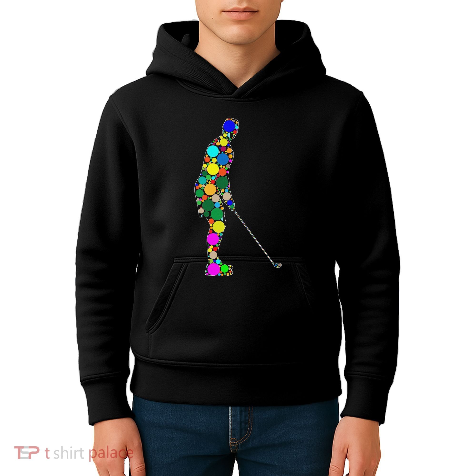 Funny Polka Dot Golf Lover September 15th Dot Day Kids Hoodie