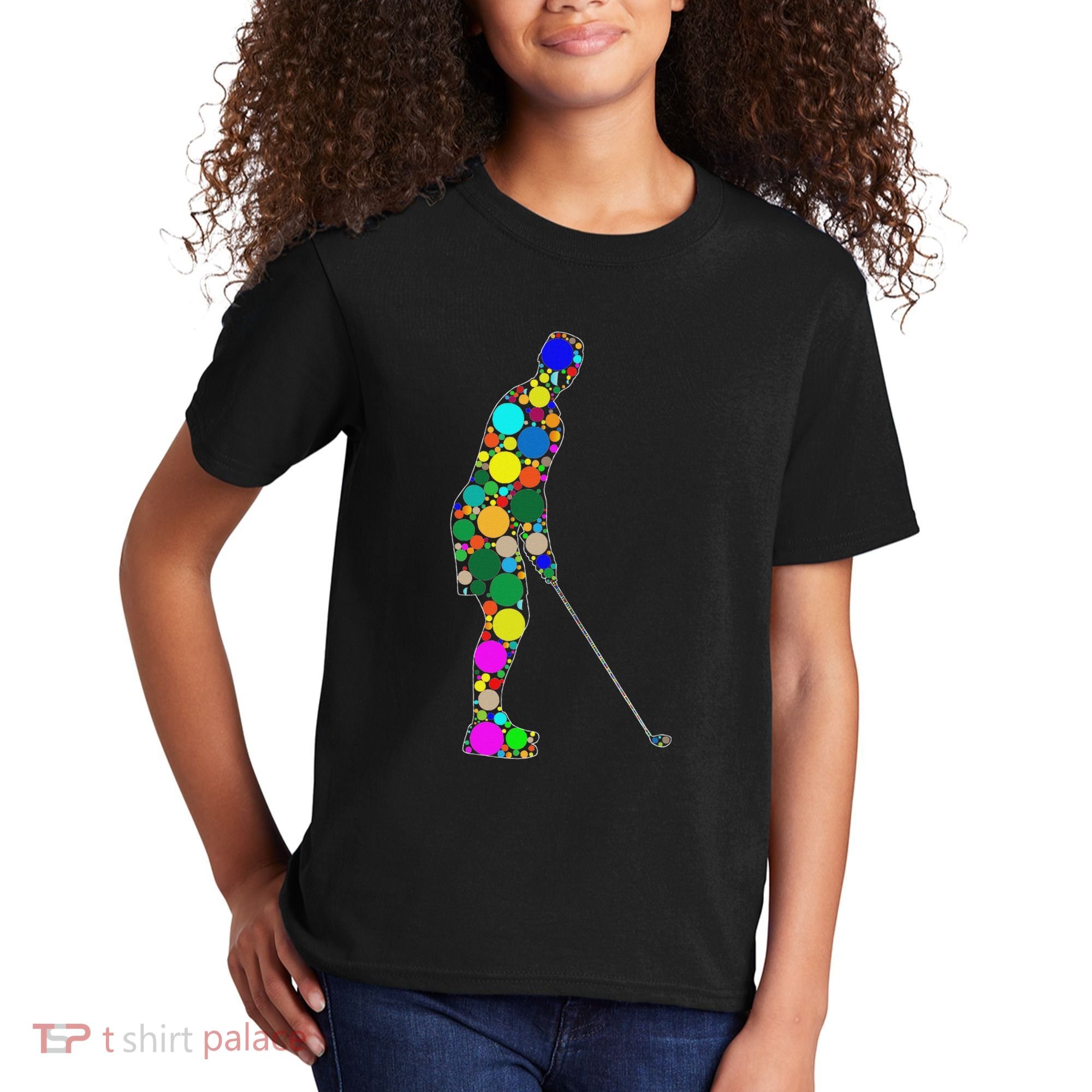Funny Polka Dot Golf Lover September 15th Dot Day Kids T-Shirt