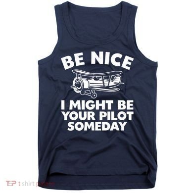 Funny Pilot Design For Aviation Airplane Pilot Tank Top