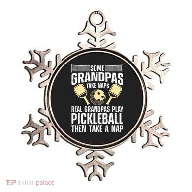 Funny Pickleball Design For Grandpa Pickleball Player Ornament