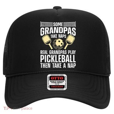Funny Pickleball Design For Grandpa Pickleball Player Hat