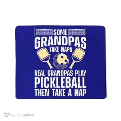 Funny Pickleball Design For Grandpa Pickleball Player Mousepad