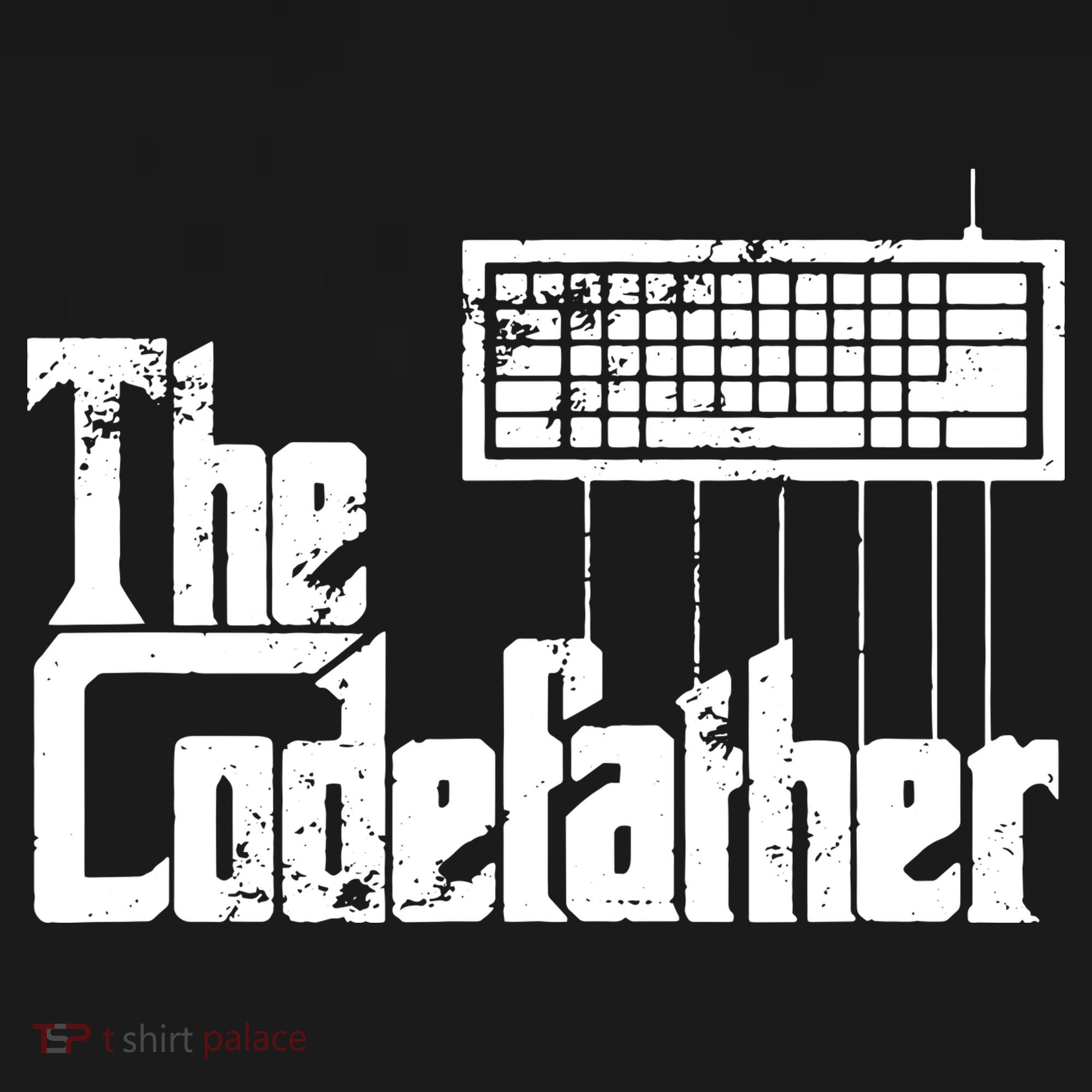 Funny Programmer Dad Gift The Codefather Vintage Coder Doggie Tank