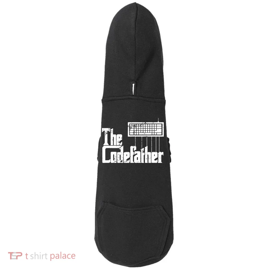 Funny Programmer Dad Gift The Codefather Vintage Coder Doddie Hoodie