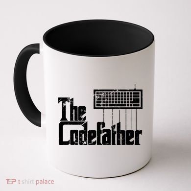 Funny Programmer Dad Gift The Codefather Vintage Coder Coffee Mug