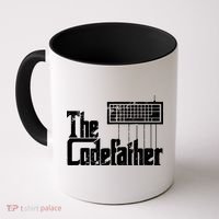 Funny Programmer Dad Gift The Codefather Vintage Coder Coffee Mug thumb 0