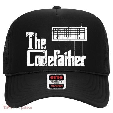Funny Programmer Dad Gift The Codefather Vintage Coder Hat