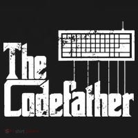 Funny Programmer Dad Gift The Codefather Vintage Coder Kids Long Sleeve Shirt thumb 2