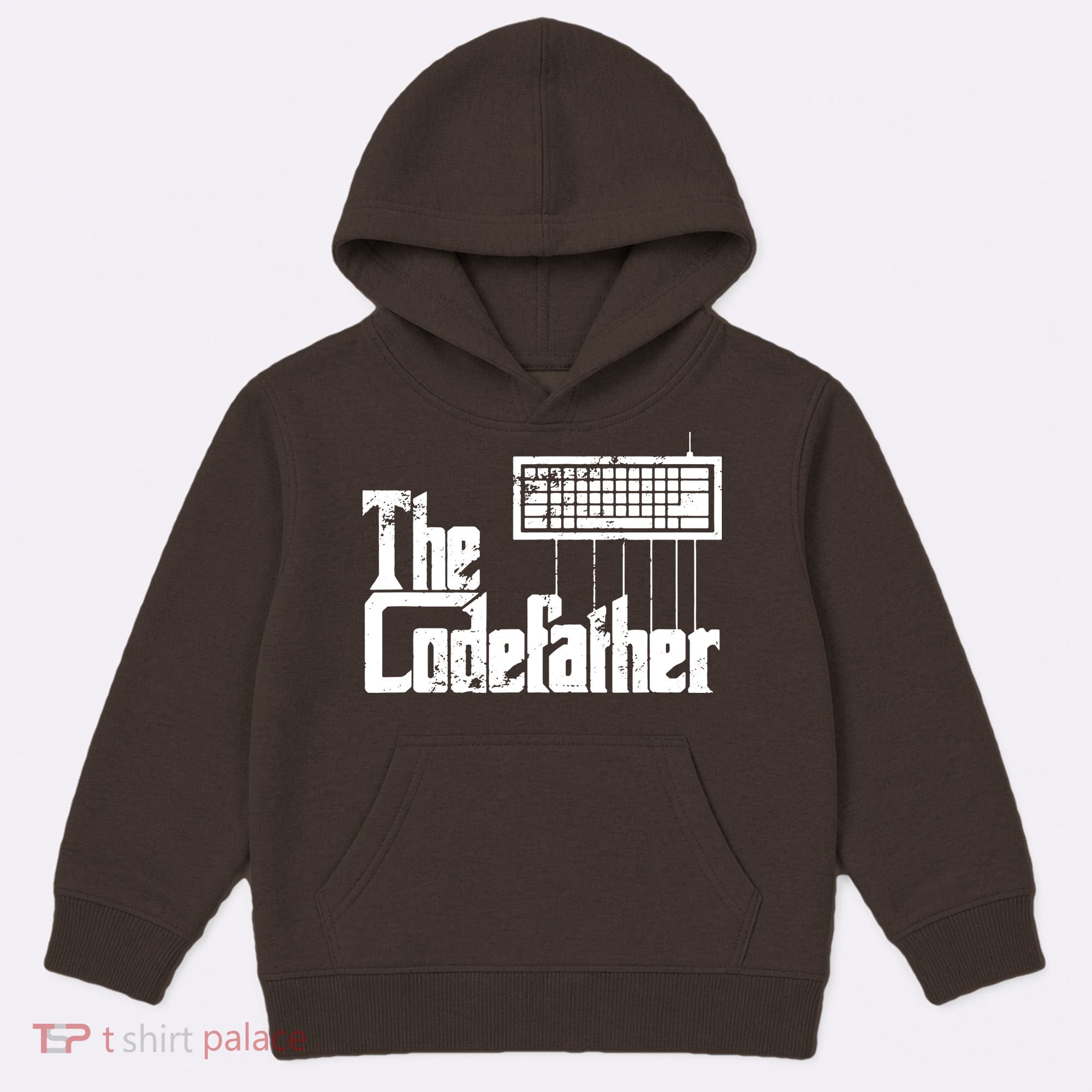 Funny Programmer Dad Gift The Codefather Vintage Coder Kids Hoodie