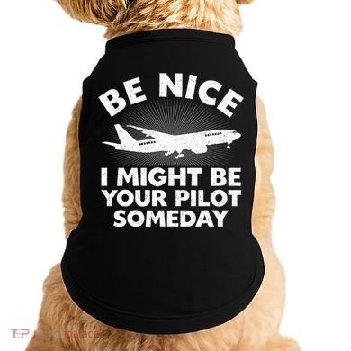 Funny Pilot Design Aviation Airplane Pilot Doggie Tank