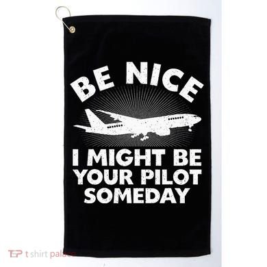 Funny Pilot Design Aviation Airplane Pilot Golf Towel