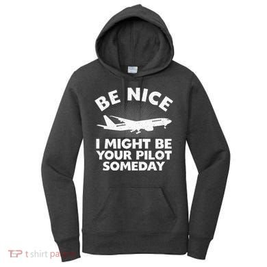 Funny Pilot Design Aviation Airplane Pilot Women's Hoodie