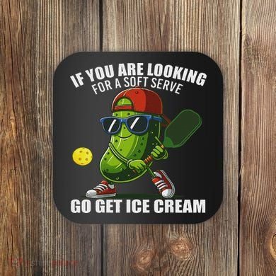 Funny Pickleball Design Funny Pickle Pickleball Coaster