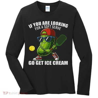Funny Pickleball Design Funny Pickle Pickleball Women's Long Sleeve Shirt