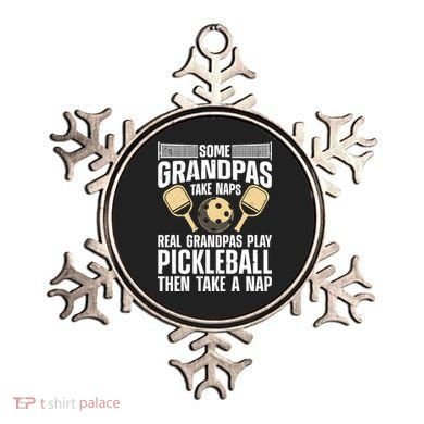 Funny Pickleball Design For Grandpa Pickleball Player Ornament