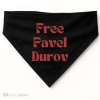 Free Pavel Durov USA-Made Doggie Bandana thumb 0