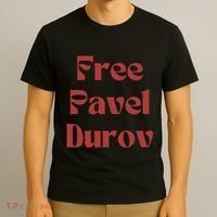 Free Pavel Durov T-Shirt thumb 3