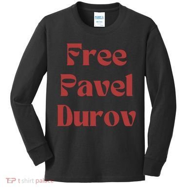 Free Pavel Durov Kids Long Sleeve Shirt