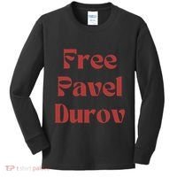 Free Pavel Durov Kids Long Sleeve Shirt thumb 0