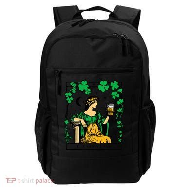 Funny PatrickS Day The Sassy Lass Tarot Card Backpack